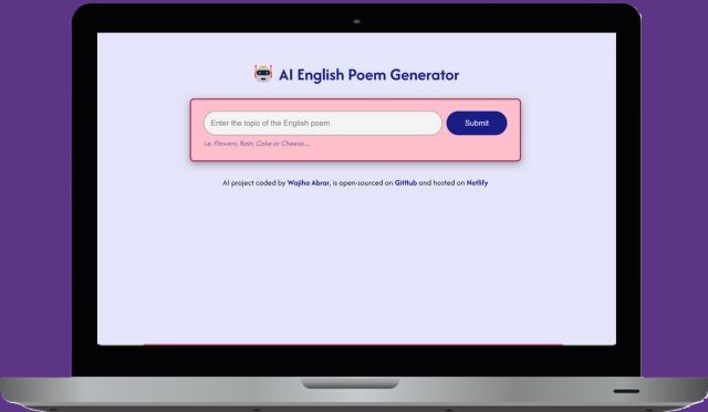 AI Poem Generator Preview