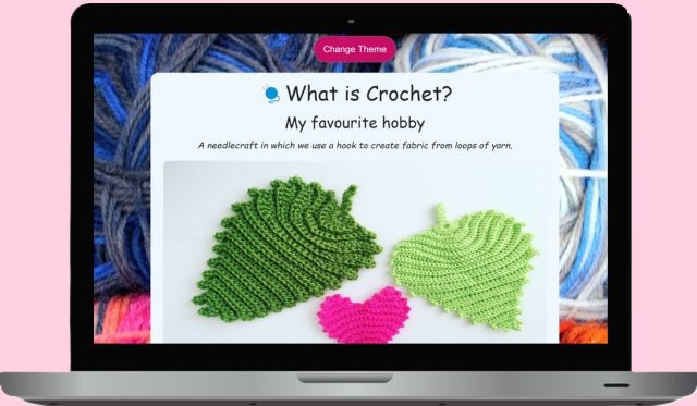 Crochet Landing Page Preview