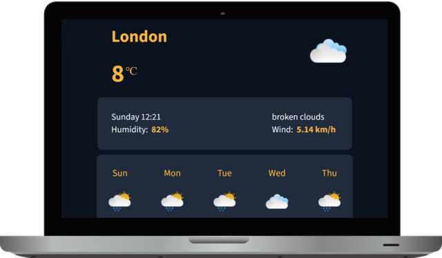 Weather App Preview